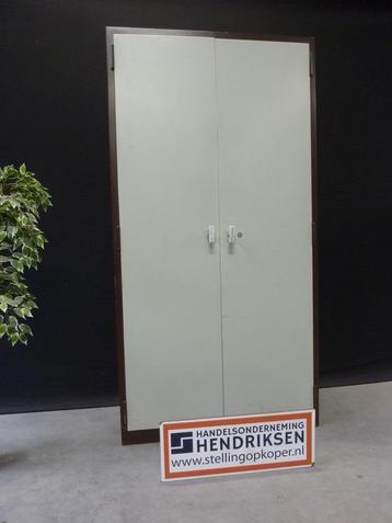 Zware stalen draaideurkast / kantoorkast / garagekast 100cm beschikbaar voor biedingen