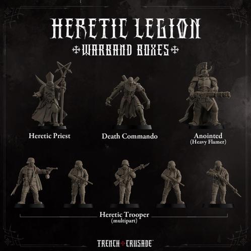 Heretic Warband voor Trench Crusade, Hobby en Vrije tijd, Wargaming, Nieuw, Warhammer 40000, Figuurtje(s), Verzenden