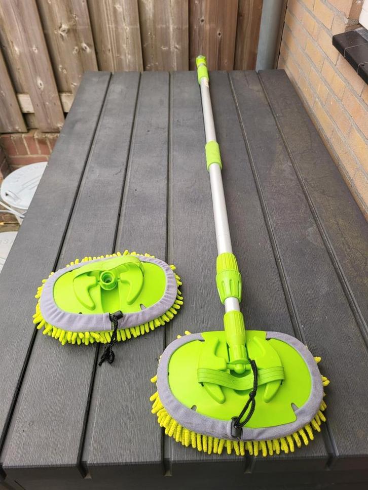 chenille pro plus wasborstel telescopische wasborstel, Caravans en Kamperen, Caravan accessoires, Zo goed als nieuw, Ophalen