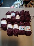 Partij Record Wol - Bordeauxtinten, Hobby en Vrije tijd, Breien en Haken, Ophalen of Verzenden, Zo goed als nieuw, Breien of Haken