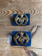 Set van militaire insignes, aan en afvoer troepen, Ophalen of Verzenden, Landmacht, Nederland, Embleem of Badge