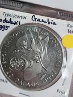 Gambia | 20 Dalasis 1995 unc, Postzegels en Munten, Munten | Afrika, Zilver, Ophalen of Verzenden, Losse munt, Overige landen