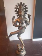 Bronzen Shiva beeld - 1 meter hoog, Antiek en Kunst, Ophalen of Verzenden