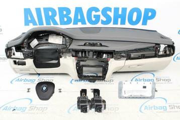 Airbag set Dashboard grijs/wit leder HUD stiksels BMW X6 F16 beschikbaar voor biedingen