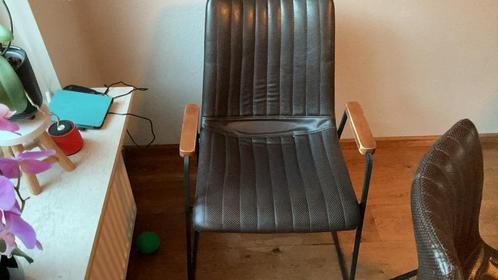 Eetkamer stoelen, Huis en Inrichting, Stoelen, Zo goed als nieuw, Vijf, Zes of meer stoelen, Leer, Bruin, Ophalen