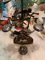 #kerst engelgelaut klokkenspel antiek blik, Diversen, Gebruikt, T, Ophalen of Verzenden, N