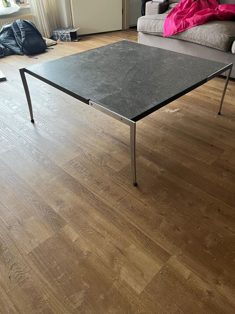 Stijlvolle Natuursteen Salontafel, Huis en Inrichting, Tafels | Salontafels, Ophalen, Gebruikt, 100 tot 150 cm, Vierkant