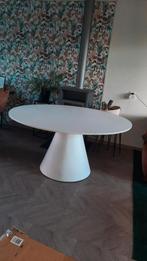 Eettafel 150 cm beige wit, Ophalen, Gebruikt, Rechthoekig, 100 tot 150 cm