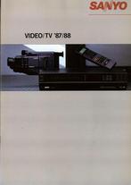 Sanyo, video tv 1987 1988, Ophalen of Verzenden, Zo goed als nieuw, Catalogus