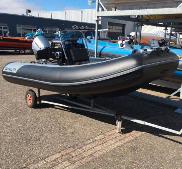 RIB Gala A400L met 20 pk Honda-motor (2018), Watersport en Boten, Rubberboten, Gebruikt, Overige merken, Aluminium, Minder dan 70 pk
