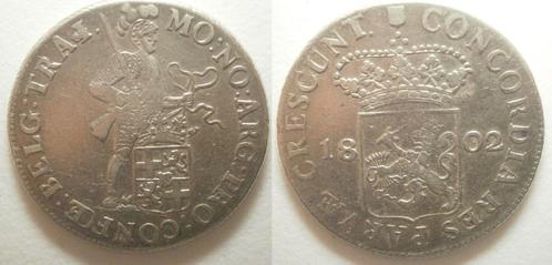 PD10468 Utrecht Dukaat zilver 1802, Postzegels en Munten, Munten | Nederland, Losse munt, 2½ gulden, Vóór koninkrijk, Zilver, Ophalen of Verzenden