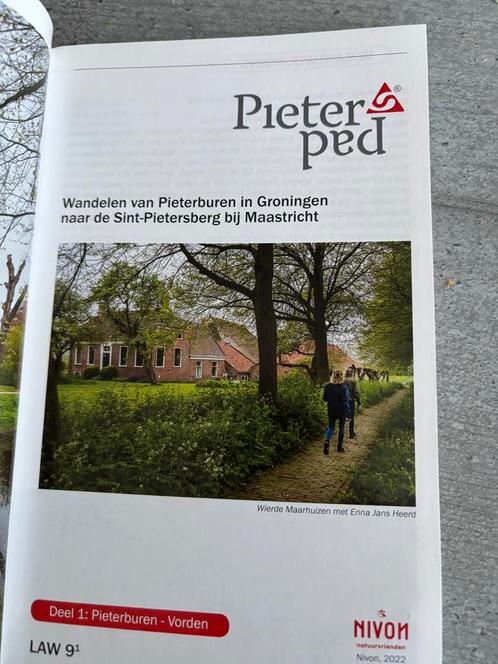 Reis/ wandelgids Pieterpad  Pieterburen-Vorden, Boeken, Reisgidsen, Zo goed als nieuw, Fiets- of Wandelgids, Overige merken, Ophalen of Verzenden