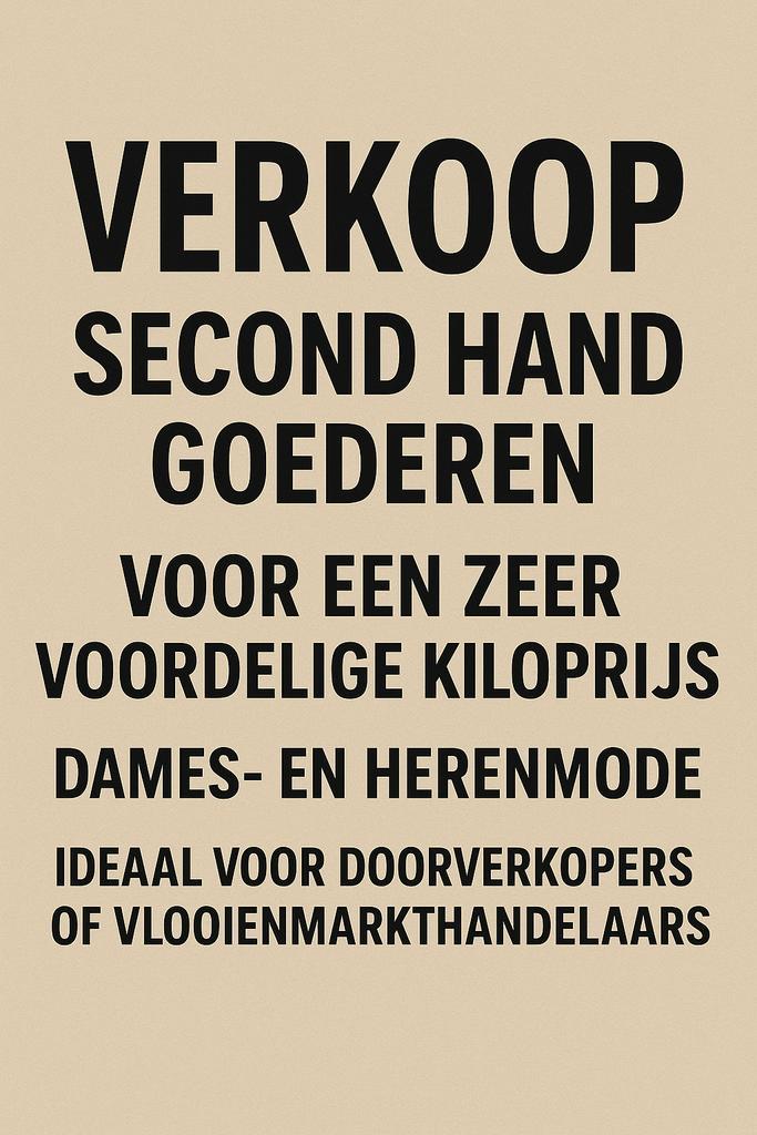 Kledingpakket Dames Heren Kilo Prijs Vlooienmarkt Kringloop, Kleding | Dames, Dames-kledingpakketten, Zo goed als nieuw, Ophalen