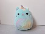 Squishmallow knuffel Nicole the Aqua Caticorn, Ophalen of Verzenden, Zo goed als nieuw, Poes