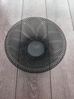 Zwart metalen fruitschaal / fruitmand, Ophalen, Overige materialen, Mand, Rond