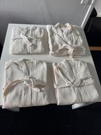 4 Badjassen van wafelkatoen Zo Goed Als Nieuw - S, M, L, XL, Ophalen of Verzenden, Zo goed als nieuw, Wit