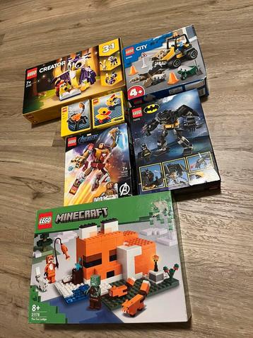 Veel Lego marvel batman minecraft city creator enz beschikbaar voor biedingen