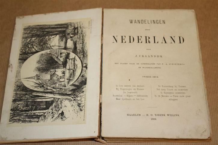 Wandelingen door Nederland. 1883. Craandijk, Schipperus., Antiek en Kunst, Antiek | Boeken en Bijbels, Ophalen of Verzenden