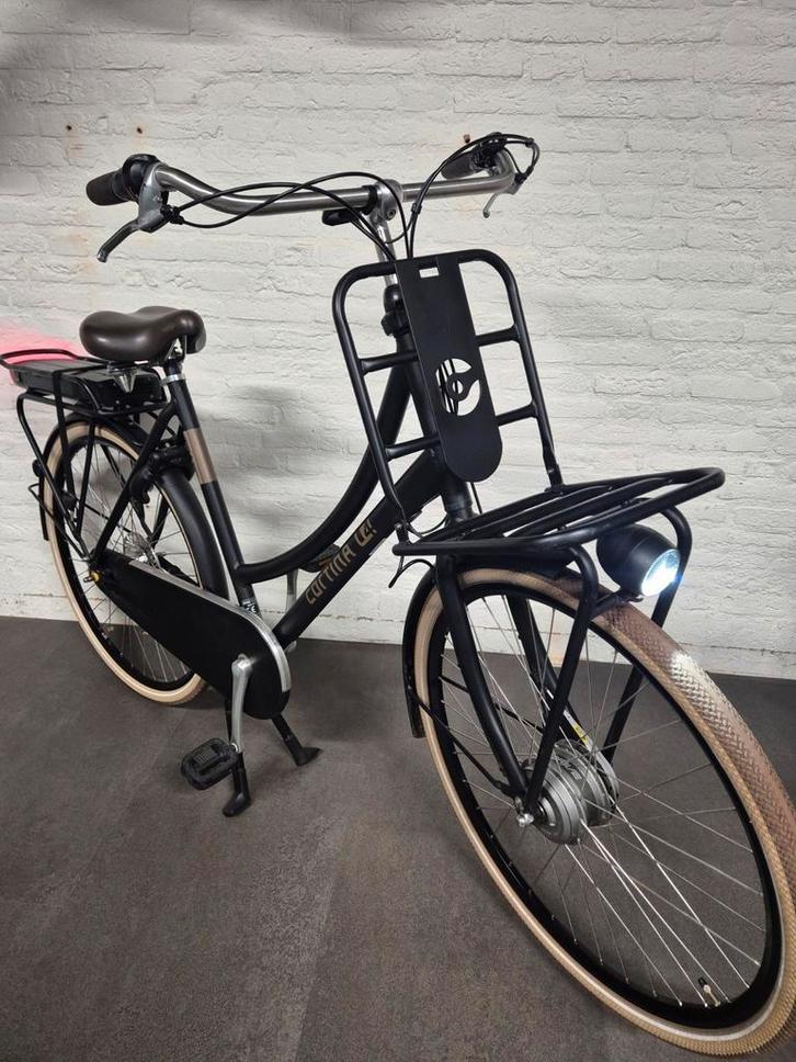 Cortina U4 Elektrische fiets mat zwart 500 Watt Accu, Fietsen en Brommers, Elektrische fietsen, Gebruikt, Cortina, 55 tot 59 cm