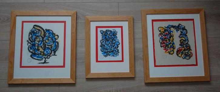 Schilderij Theo Wolvercamp orgineel., Antiek en Kunst, Kunst | Schilderijen | Modern, Ophalen of Verzenden