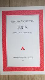 Bladmuziek orgel: Hendrik Andriessen, Aria, Gebruikt, Artiest of Componist, Populair, Ophalen