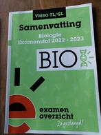 Samenvatting Examenstof Biologie VMBO TL&GL, Nederlands, Ophalen of Verzenden, Zo goed als nieuw, ExamenOverzicht