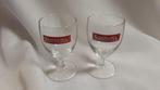 SONNEMA glaasjes met rode strip, 2 stuks, Ophalen of Verzenden, Zo goed als nieuw, Borrel- of Shotglas