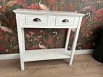 Witte sidetable, Huis en Inrichting, Tafels | Sidetables, Ophalen, Gebruikt, 50 tot 100 cm, 25 tot 50 cm