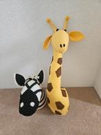 Dierenkop / dierenhoofd giraffe en zebra van Loods 5, Huis en Inrichting, Ophalen of Verzenden, Zo goed als nieuw