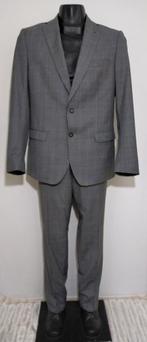 Grijs geruit -tailor fit- kostuum van Van Gils, Verzenden, Zo goed als nieuw, Maat 52/54 (L), Grijs