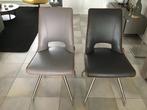 4 stoelen in heel goede staat, Huis en Inrichting, Ophalen, Zo goed als nieuw, Grijs
