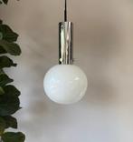 Vintage Glazen Hanglamp Glashütte Limburg, Ophalen, Zo goed als nieuw, Glas, Deens design