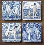 Barsoi Delfts Blauw onderzetters met houder, Ophalen of Verzenden, Nieuw, Glas of Kopje