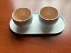 Nespresso india madhari plateau met 2 espressomokjes, Ophalen of Verzenden