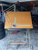 Oude teken tafel links handig, Doe-het-zelf en Verbouw, Tekentafels, Gebruikt, Minder dan 130 cm, Ophalen