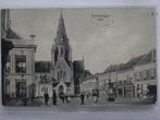 STEENBERGEN   Markt volk voor de Kerk, Verzamelen, Ansichtkaarten | Nederland, Ophalen of Verzenden, Voor 1920, Gelopen, Noord-Brabant