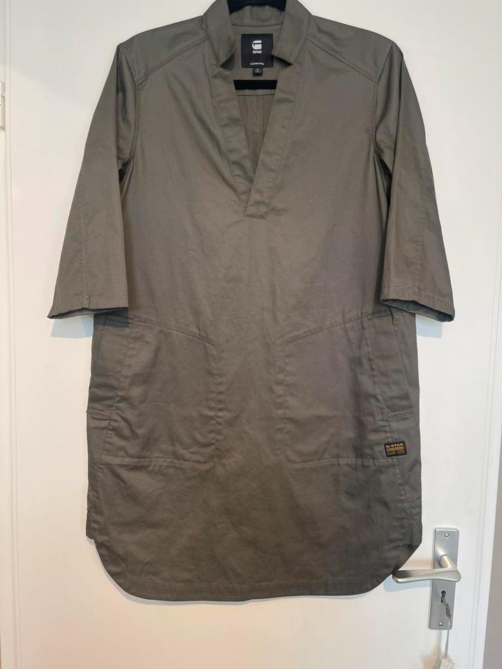 G-Star olijfgroene jurk / tuniek maat S Nieuw, Kleding | Dames, Jurken, Zo goed als nieuw, Maat 36 (S), Groen, Boven de knie, Ophalen of Verzenden