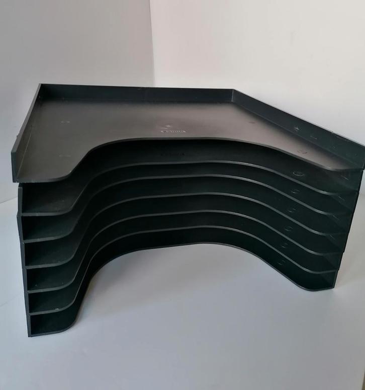 Vintage LP Houders - Somin - Zwart - Stapelbaar, Huis en Inrichting, Woonaccessoires | Overige, Zo goed als nieuw, Ophalen of Verzenden
