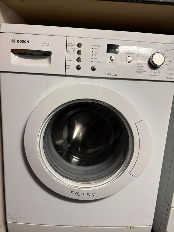 Bosch Serie 4 VarioPerfect Exclusiv Wasmachine, Witgoed en Apparatuur, Wasmachines, Gebruikt, Voorlader, 6 tot 8 kg, 85 tot 90 cm
