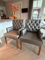 2 Luxe eetkamerstoelen, Huis en Inrichting, Stoelen, Ophalen, Gebruikt, Twee, Hout