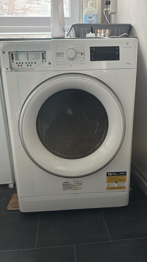 Whirlpool Combi Wasmachine Droogmachine, Witgoed en Apparatuur, Was-droogcombinaties, Gebruikt, 6 tot 8 kg, 85 tot 90 cm, Ophalen of Verzenden