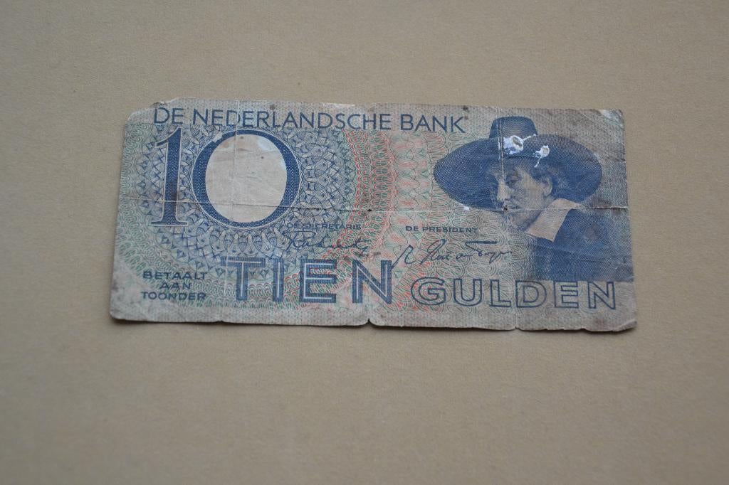 Briefje biljet van 10 gulden uit het jaar 1943, Ophalen of Verzenden, 10 gulden