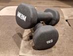 2 gewichten van MKBM Fajah Lourens 1kg Nieuw!, Nieuw, Ophalen of Verzenden, Dumbbell