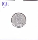 Nette 25 cent 1911 voor 50 euro***, Zilver, 25 cent, Ophalen of Verzenden, Koningin Wilhelmina