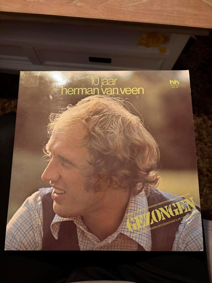 Herman van Veen - 10 Jaar (LP), Cd's en Dvd's, Vinyl | Nederlandstalig, Gebruikt, Levenslied of Smartlap, 12 inch, Ophalen