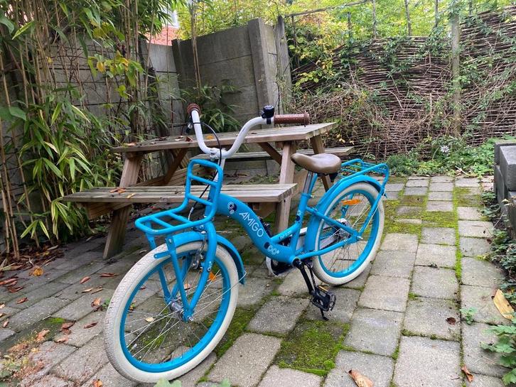 Amigo Bloom Meisjesfiets - Kinderfiets 20 Inch - Turquoise, Fietsen en Brommers, Fietsen | Meisjes, Gebruikt, 20 inch, Ophalen