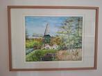 Schilderij van molen de trouwe wachter in Tienhoven (utr), Ophalen of Verzenden