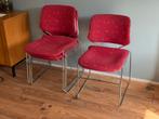 Vier Krueger Matrix stoelen, Ophalen, Zo goed als nieuw, Rood, Vier