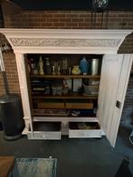 Origineel groenlose antieke kast, Antiek en Kunst, Ophalen