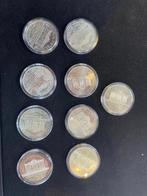 9x 1 oz zilveren Wiener Philharmoniker diverse jaren, Verzenden, Zilver